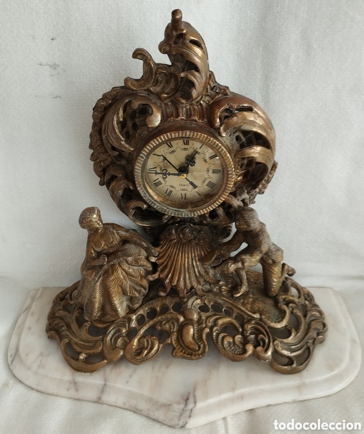 Vintage: Gran Reloj de Bronce. - Foto 7