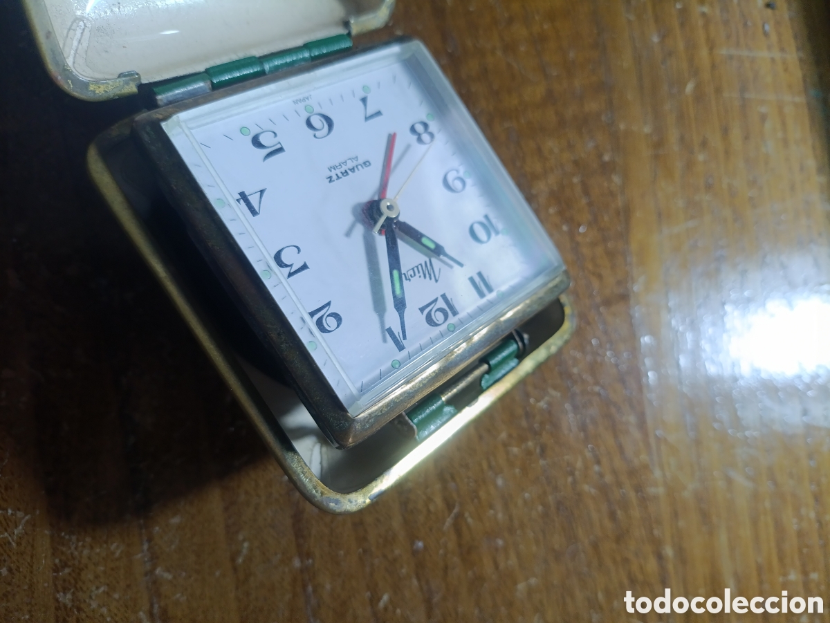 Vintage: Reloj de viaje marca micro - Foto 2
