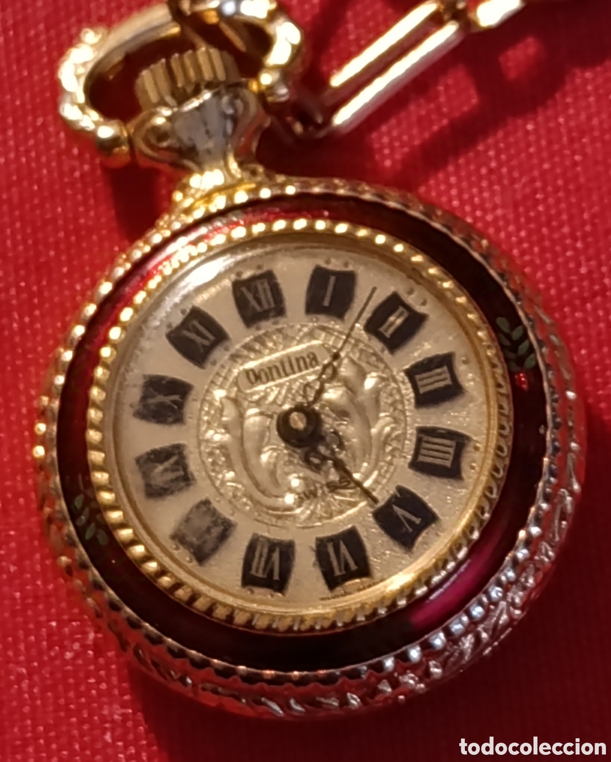 Vintage: Reloj con cadena chapada en oro - Foto 3