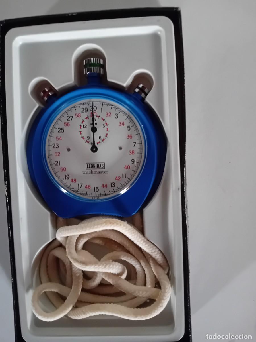 Vintage: Cron&oacute;metro Leonidas Trackmaster Model 8047 AZUL . FUNCIONA - Foto 2