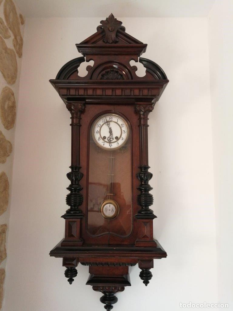 Vintage: RELOJ MANUAL DE PARED FRANCES - Foto 1
