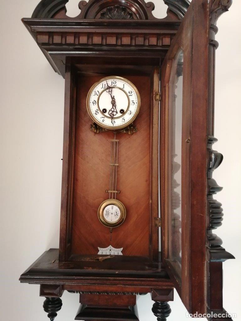 Vintage: RELOJ MANUAL DE PARED FRANCES - Foto 2