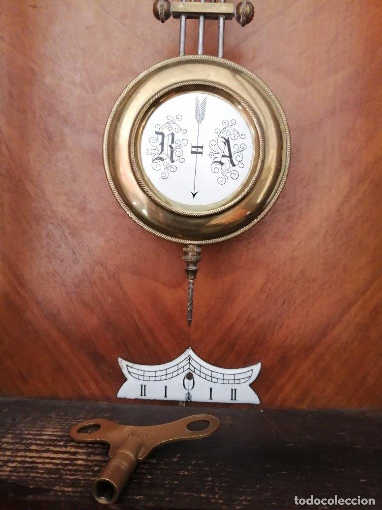Vintage: RELOJ MANUAL DE PARED FRANCES - Foto 3