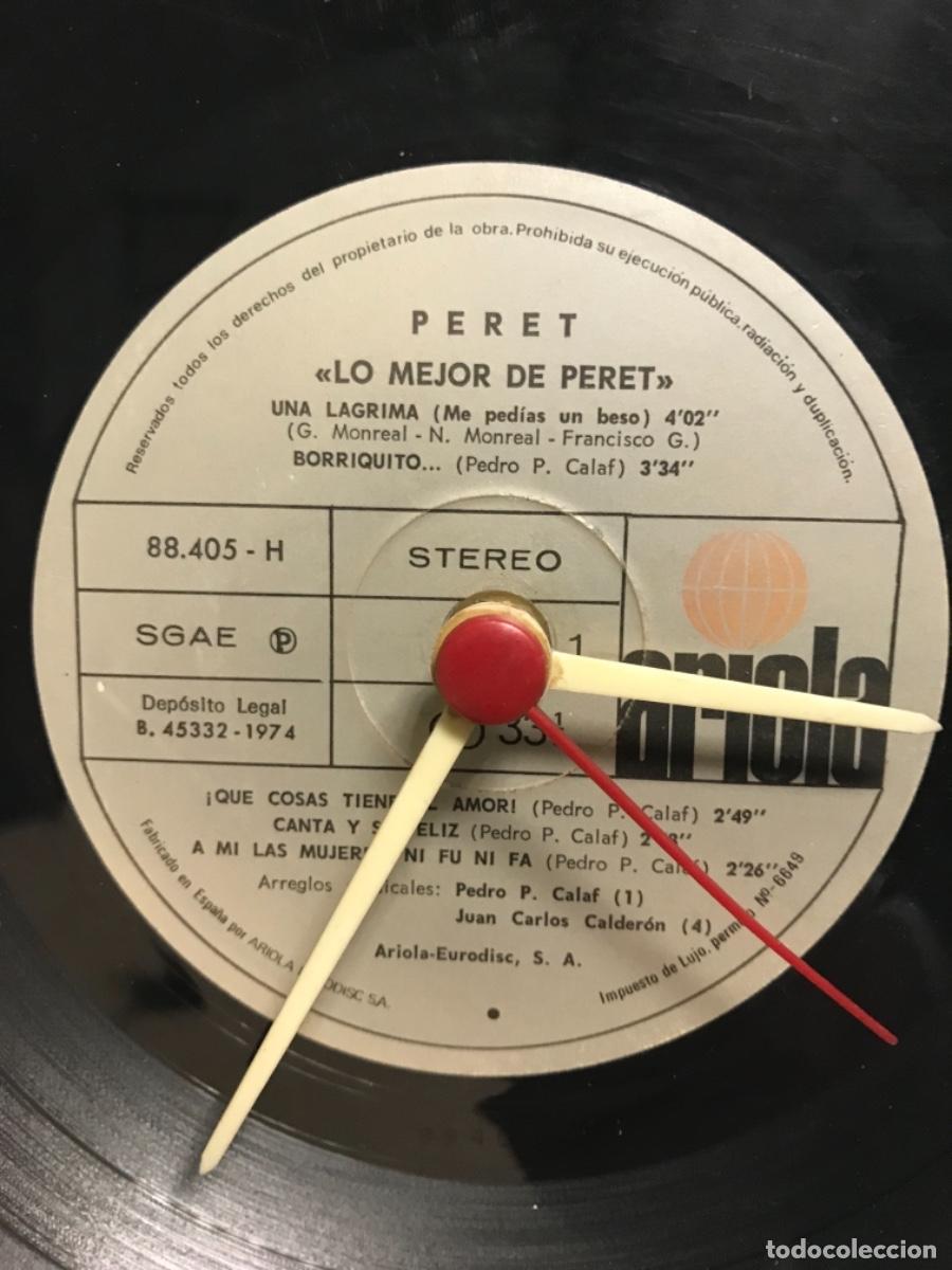 Vintage: Reloj en disco LP vinilo de Peret - Foto 1