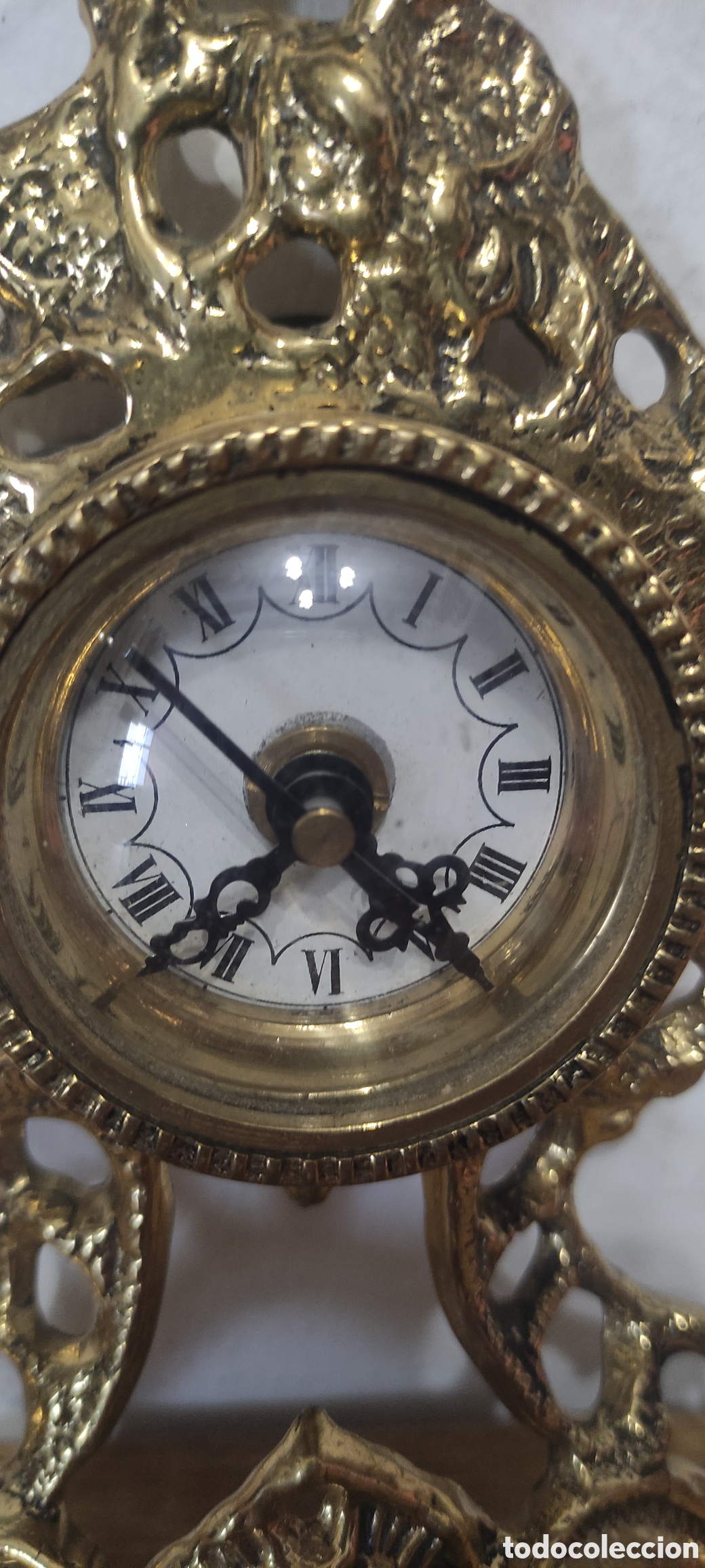 Vintage: Reloj de pared de bronce - Foto 6