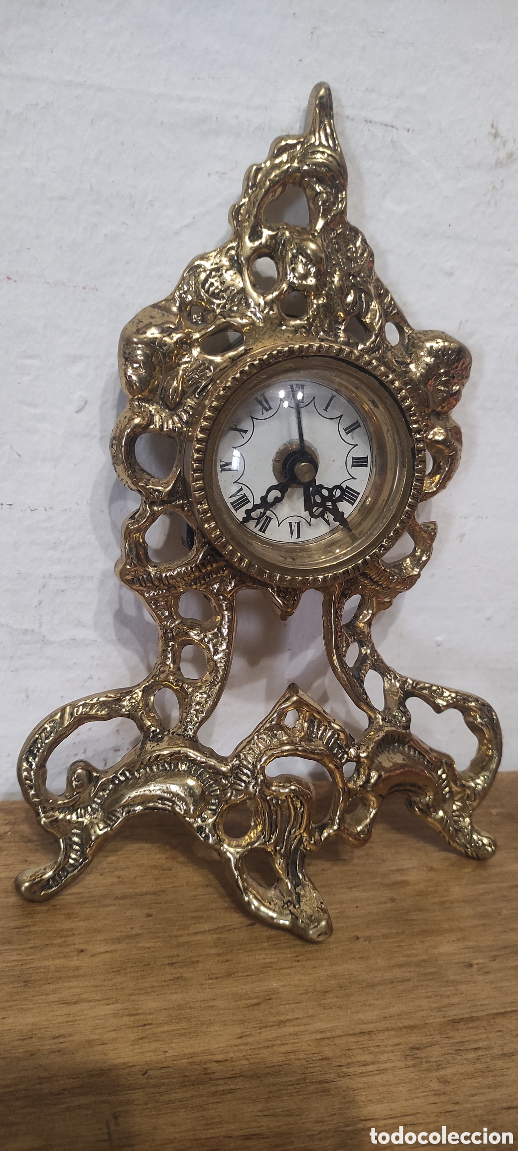 Vintage: Reloj de pared de bronce - Foto 7