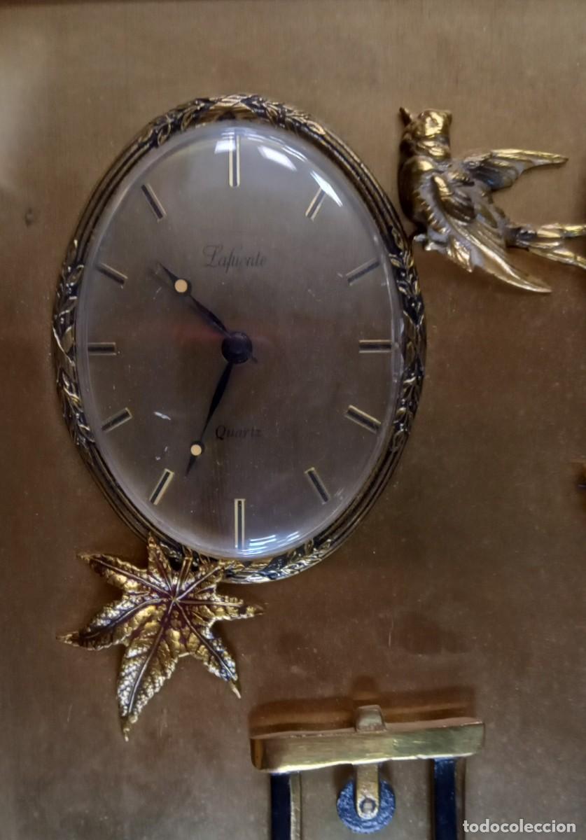 Vintage: Cuadro Reloj Bronce Don Quijote - Foto 5