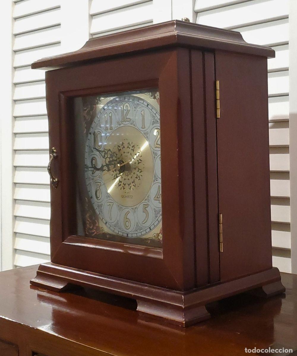 Vintage: Reloj de madera estilo Luis XV - Foto 4