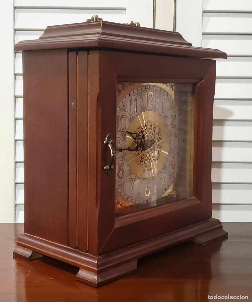 Vintage: Reloj de madera estilo Luis XV - Foto 6