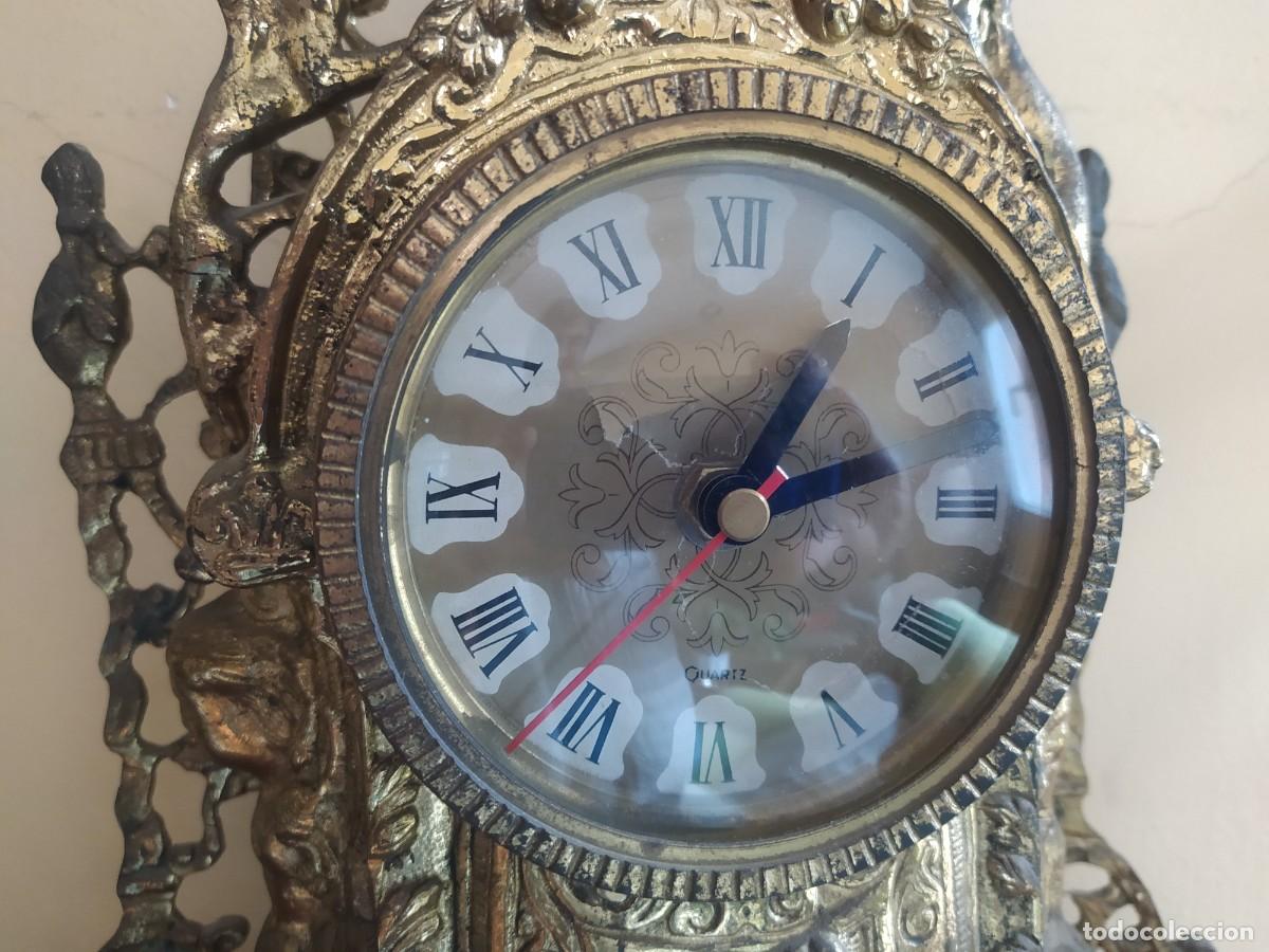 Vintage: Reloj de mesa barroco de bronce - Foto 2