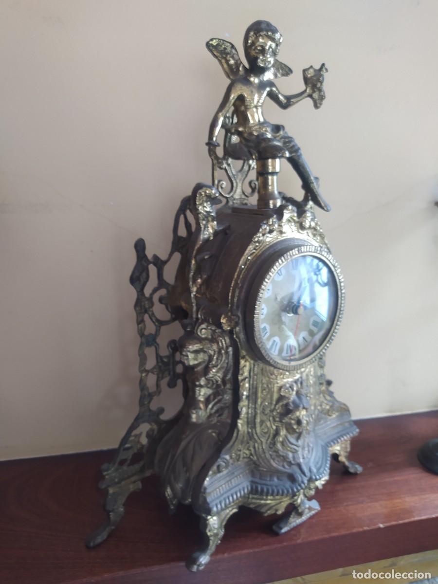 Vintage: Reloj de mesa barroco de bronce - Foto 3