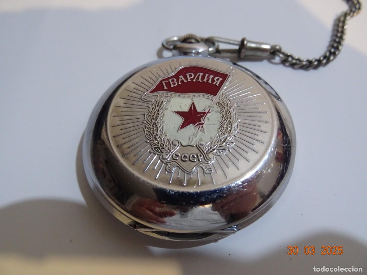 Vintage: Reloj ruso de bolsillo funcionando MOLNIJA - Foto 1