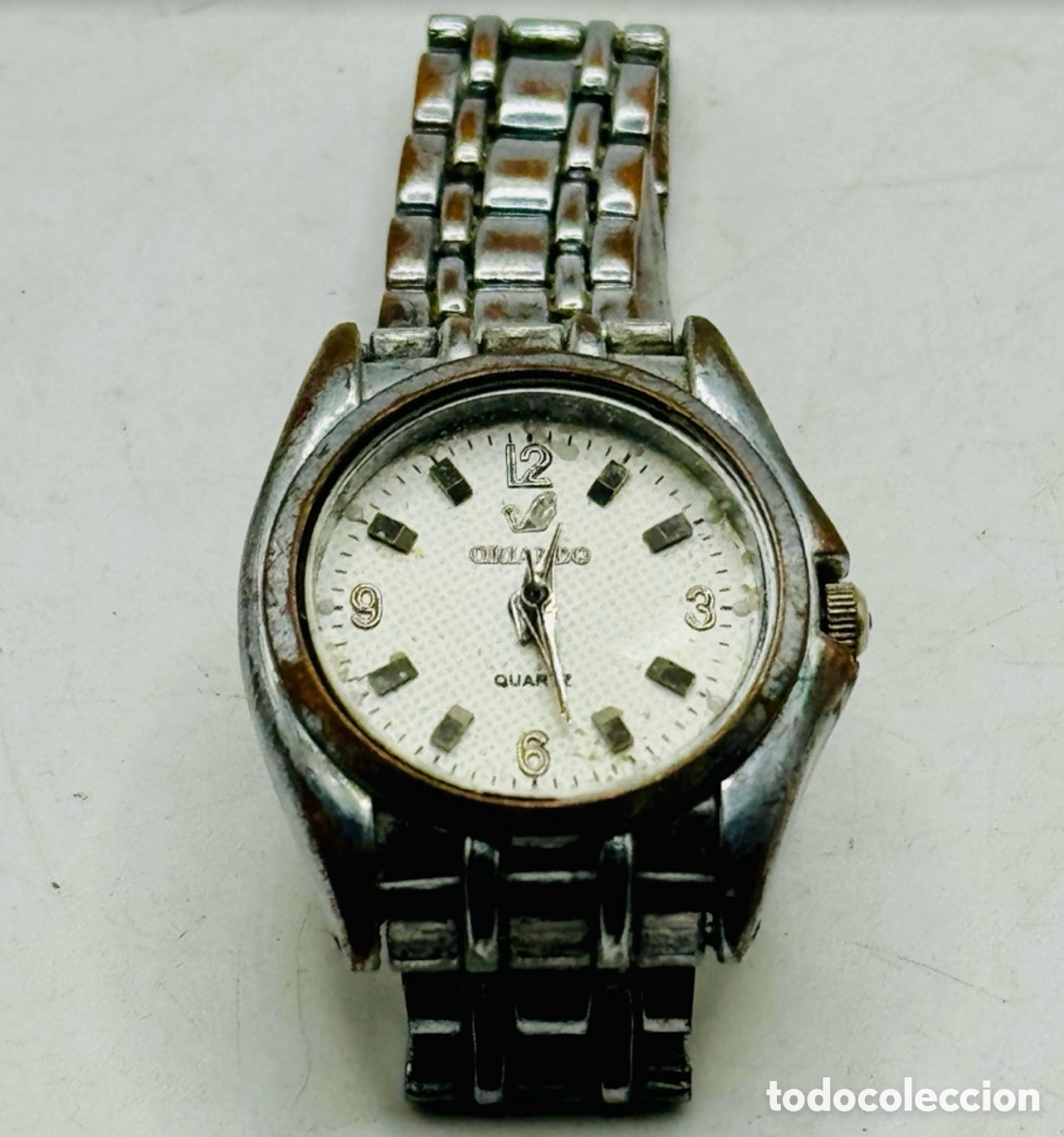 Vintage: Reloj de Correa Vintage Plateado - Foto 2