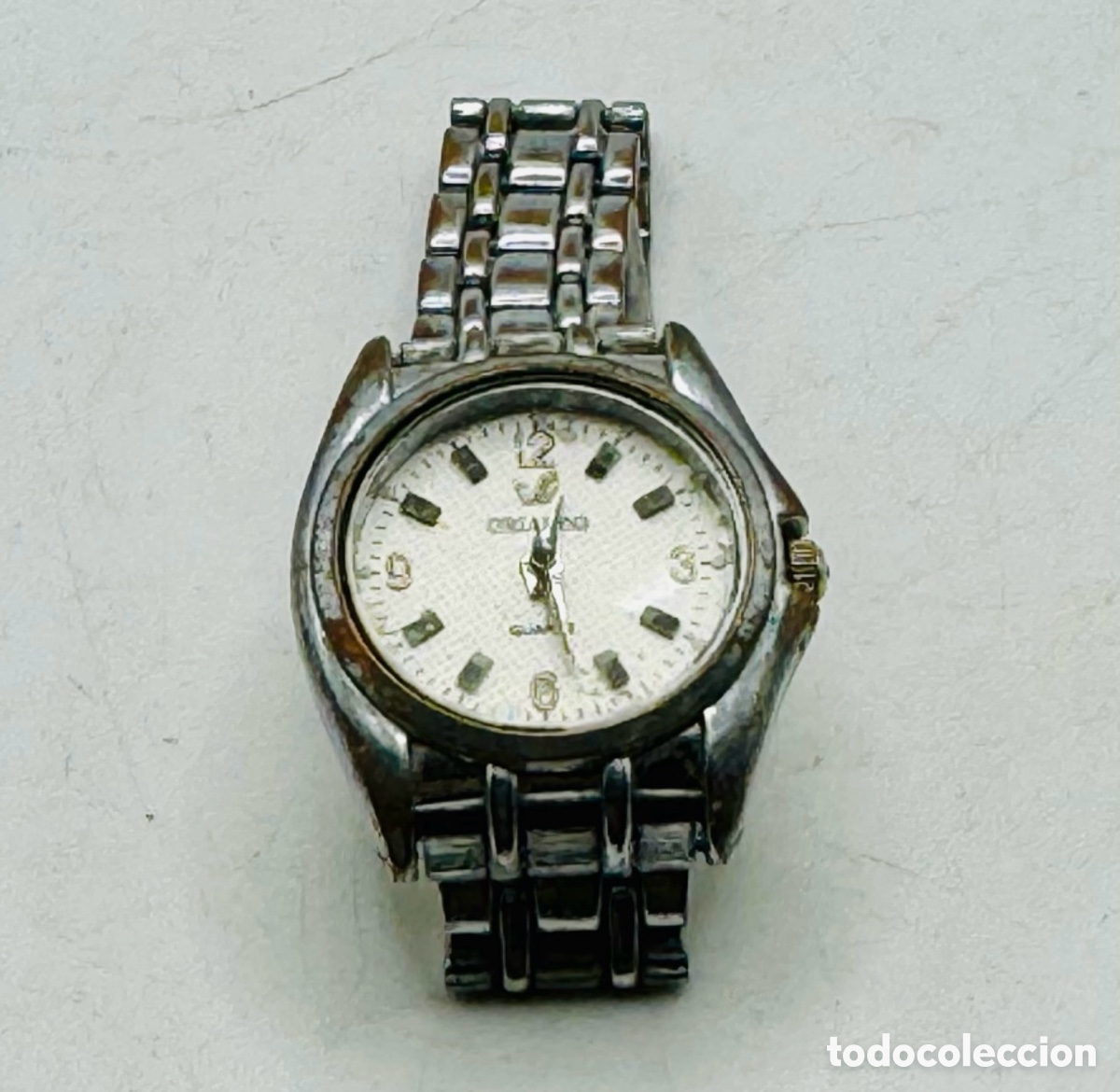 Vintage: Reloj de Correa Vintage Plateado - Foto 1