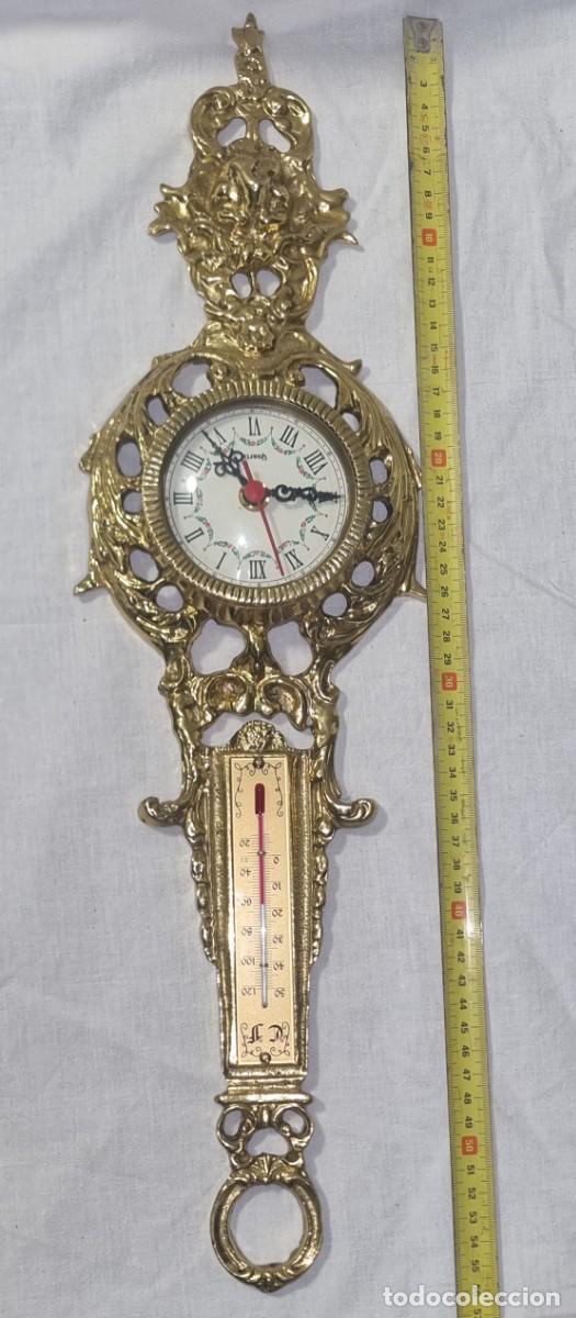 Vintage: Reloj de Pared + Term&oacute;metro, De Metal - Foto 4