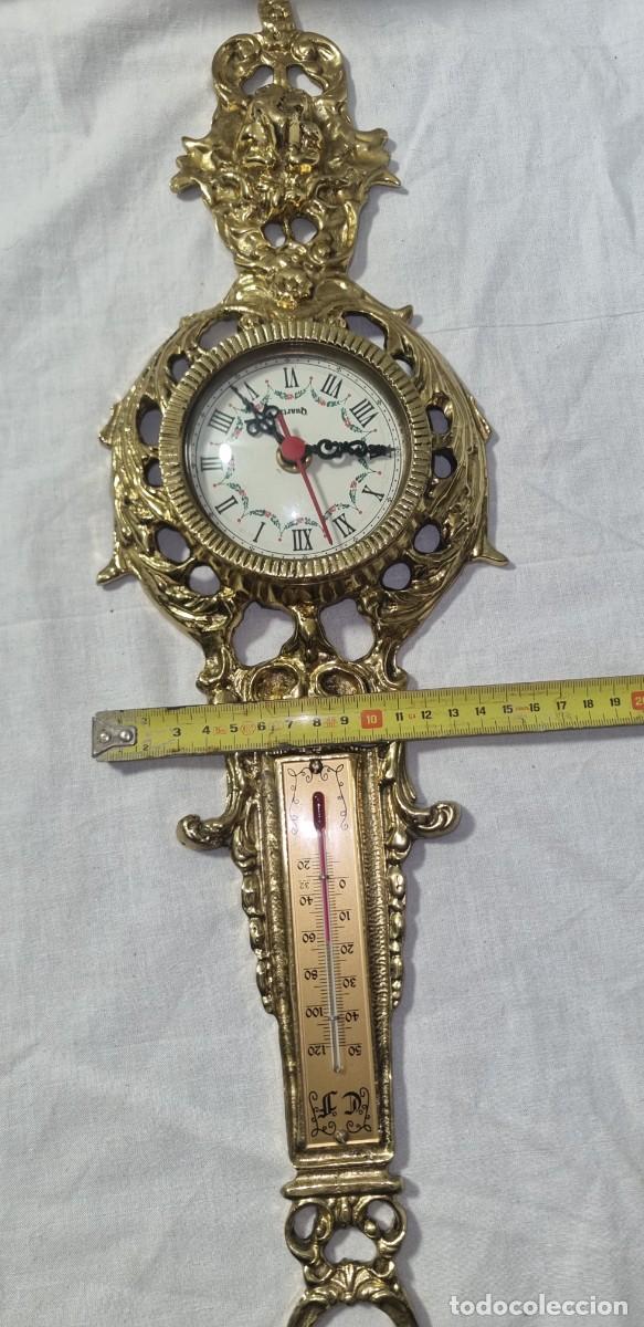 Vintage: Reloj de Pared + Term&oacute;metro, De Metal - Foto 5