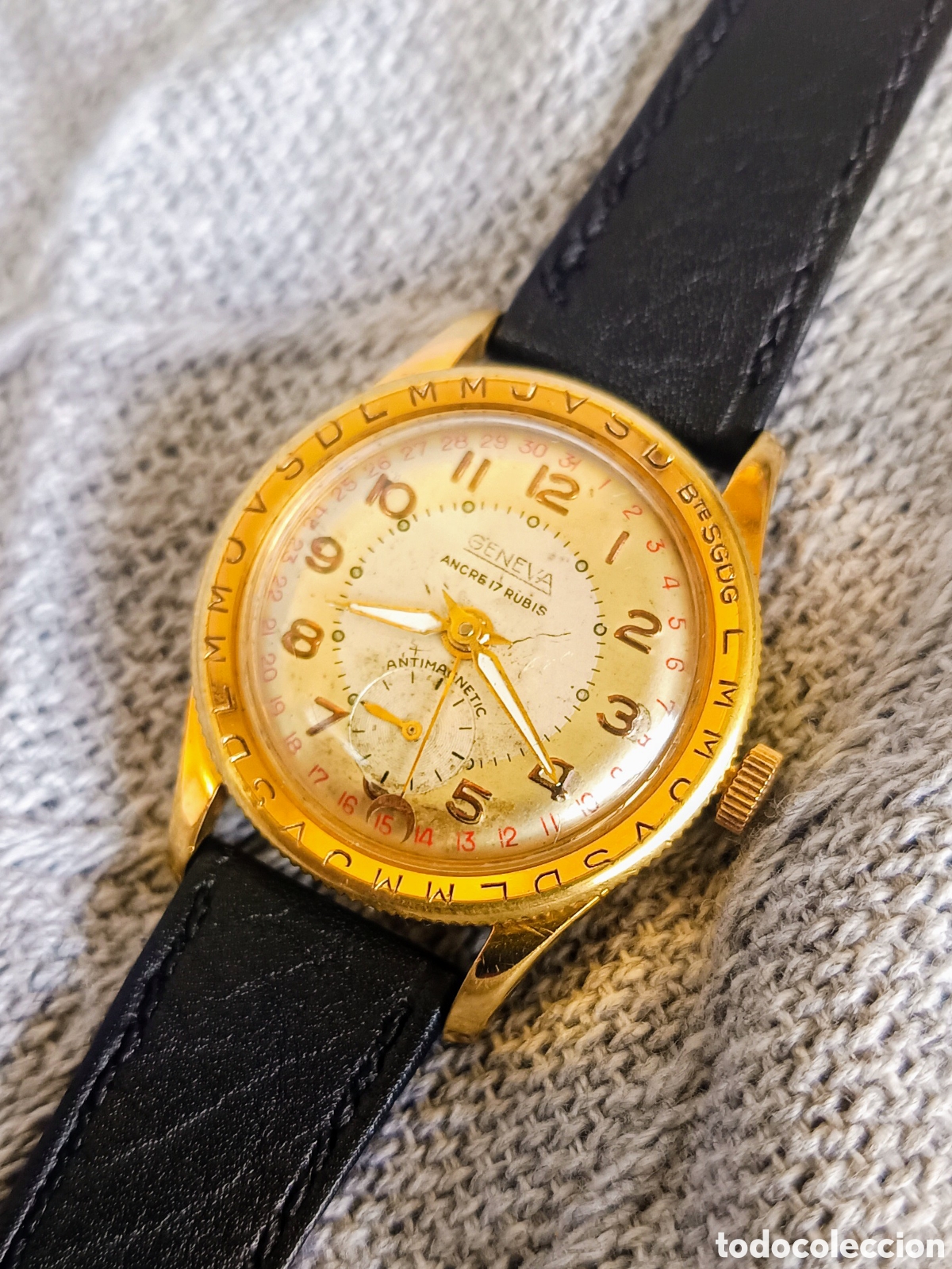 Vintage: Reloj vintage Geneva Pointer date &rdquo;Calendographe&rdquo; - Foto 2