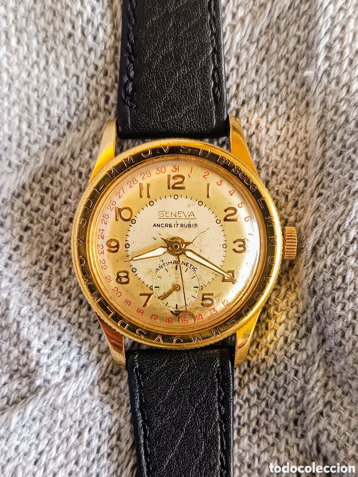 Vintage: Reloj vintage Geneva Pointer date &rdquo;Calendographe&rdquo; - Foto 1