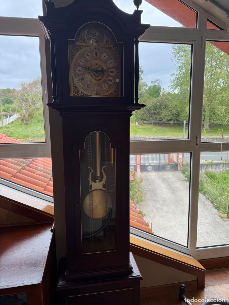 Vintage: Reloj de pie antiguo de madera - Foto 1