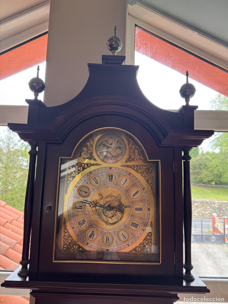 Vintage: Reloj de pie antiguo de madera - Foto 4