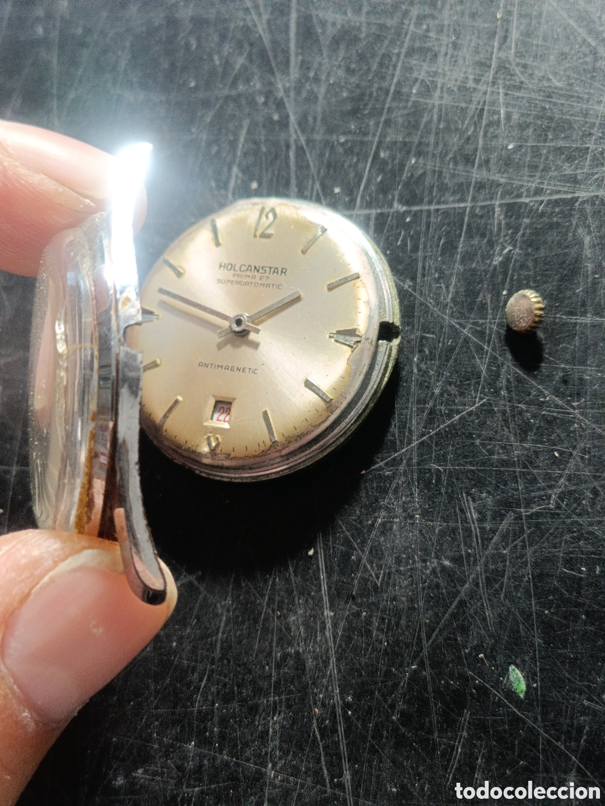 Vintage: Reloj de pulsera Holcanstar - Foto 3
