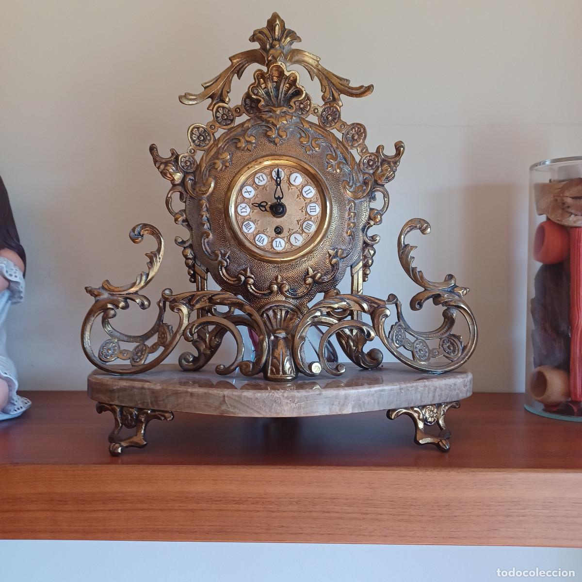 Vintage: RELOJ DE MESA DE BROCE Y MARMOL - Foto 1