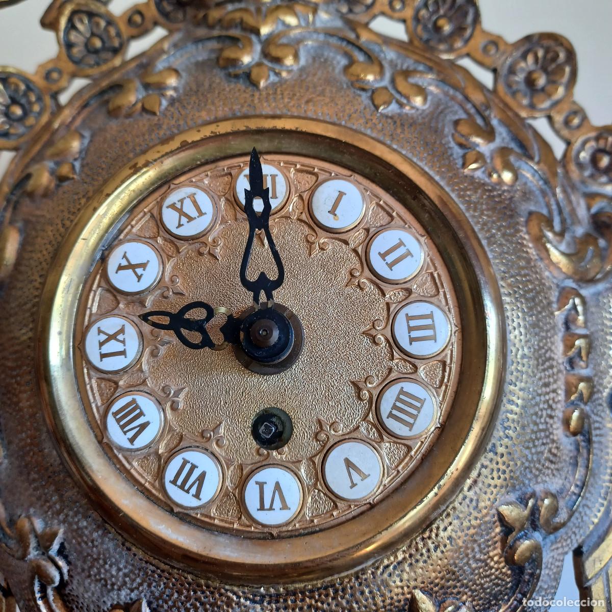 Vintage: RELOJ DE MESA DE BROCE Y MARMOL - Foto 2