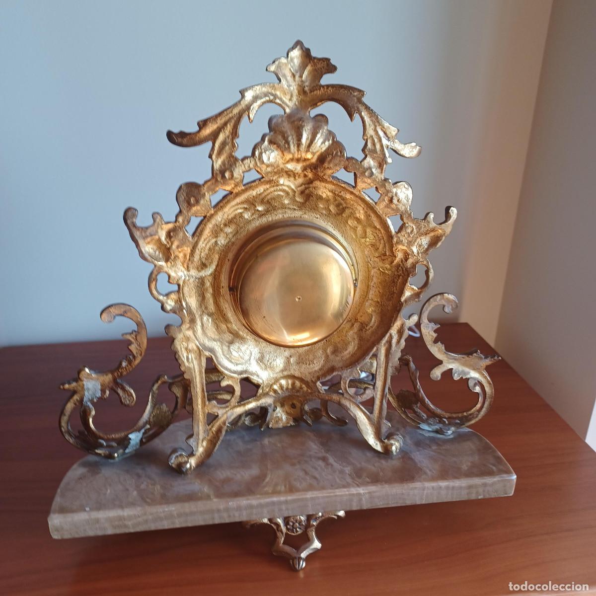 Vintage: RELOJ DE MESA DE BROCE Y MARMOL - Foto 3