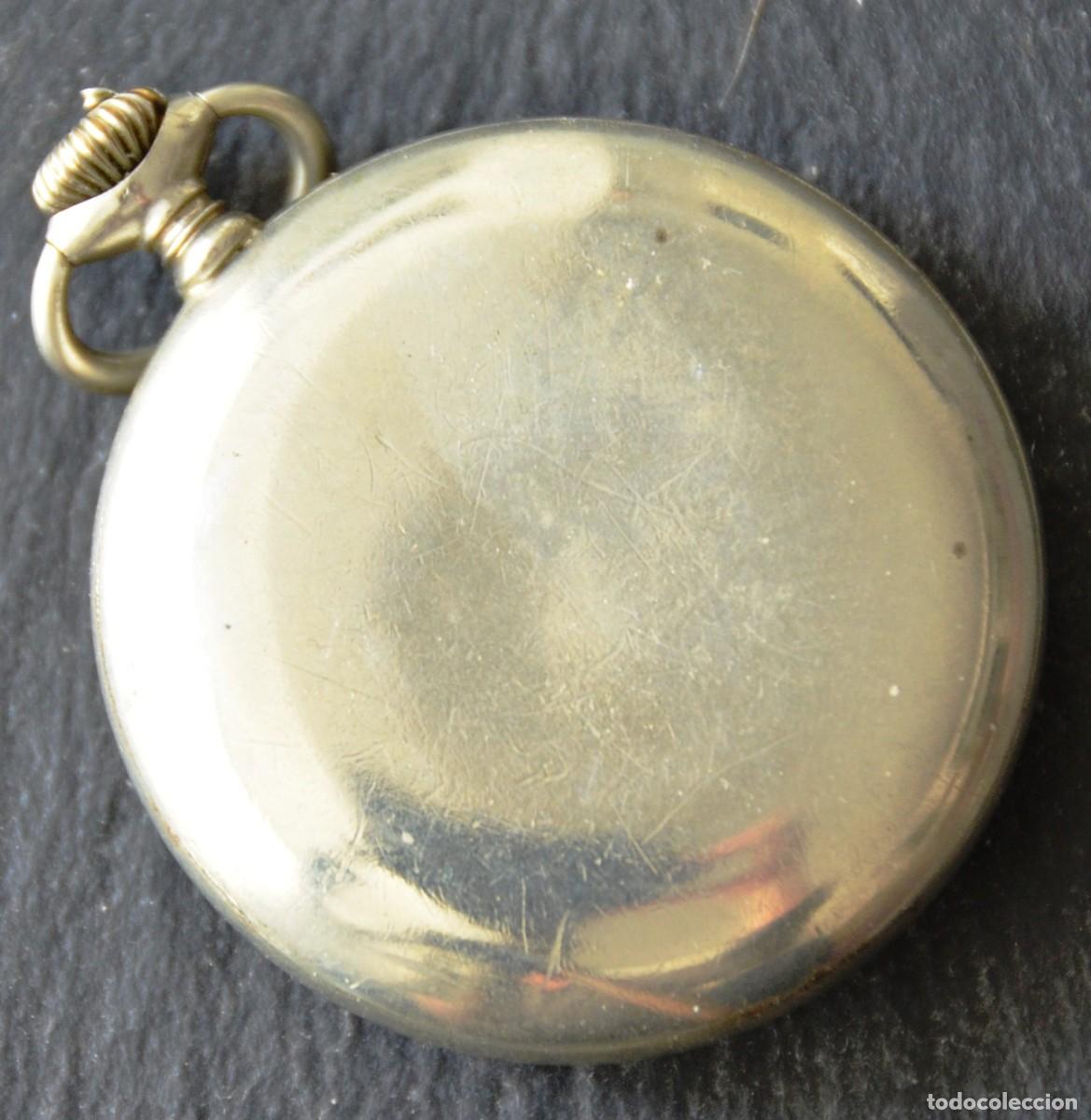 Vintage: RELOJ DE BOLSILLO DE PLATA LONGINES. FUNCIONANDO - Foto 2