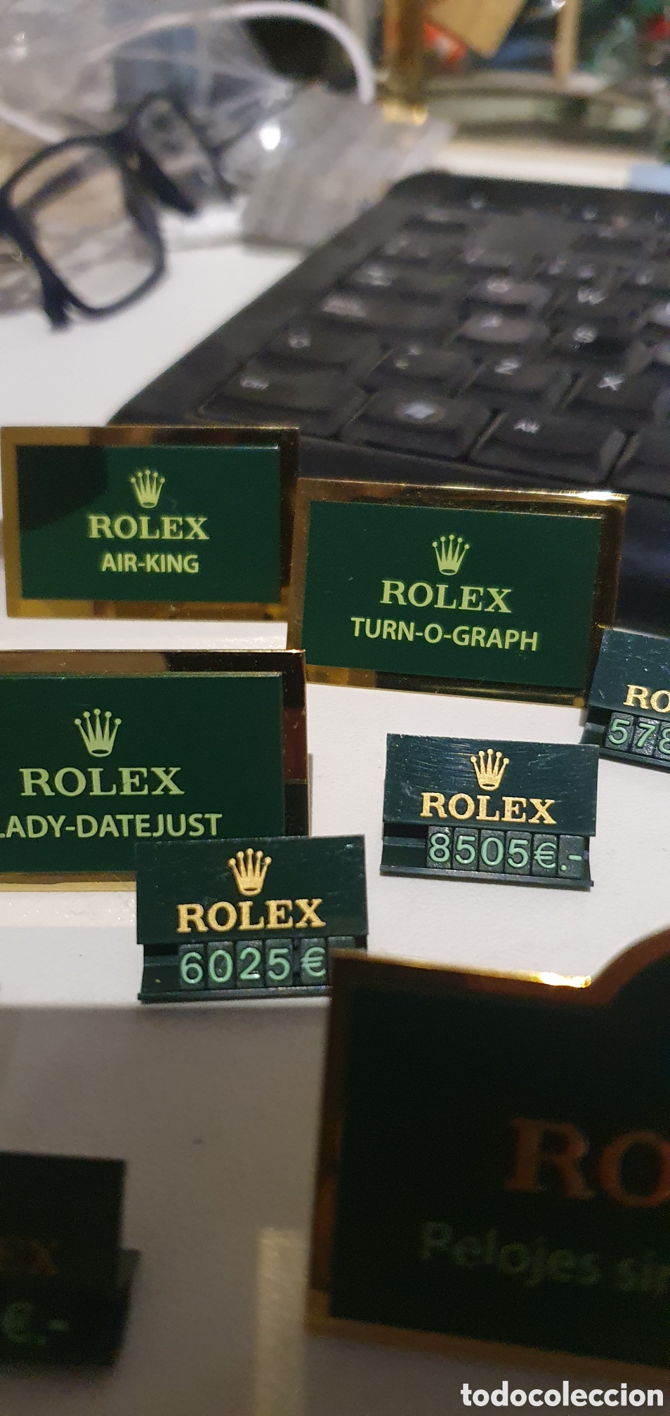Vintage: Rolex display precios y expositor reloj - Foto 3