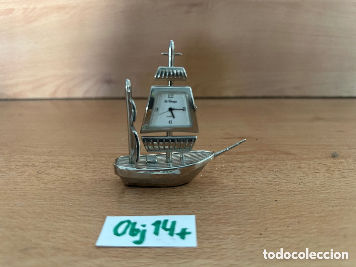 Vintage: Reloj miniatura Le Temps Barco - Foto 1