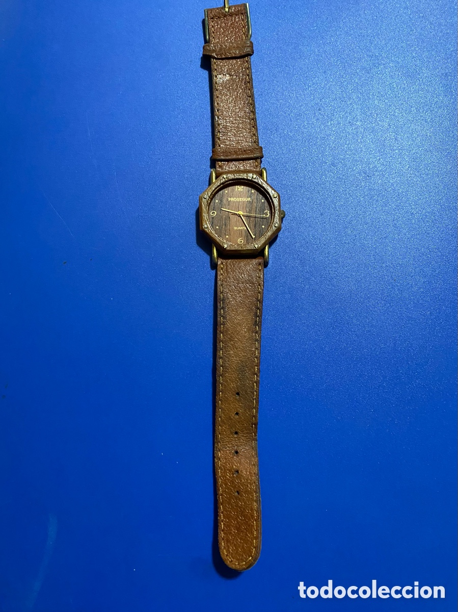 Vintage: Reloj Prosegur pulsera madera - Foto 2