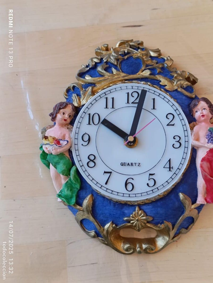 Vintage: RELOJ PARED,QUARTZ.PILA. - Foto 2