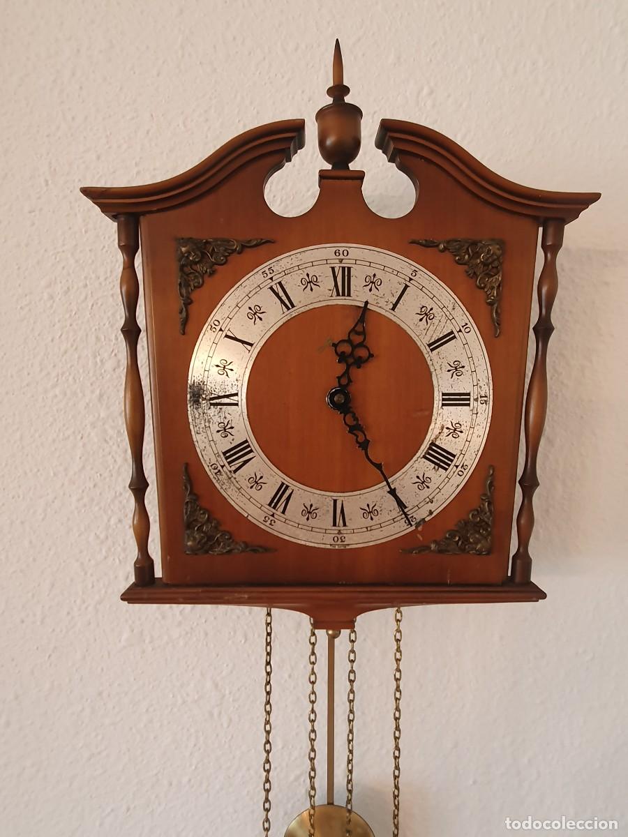 Vintage: Reloj de pared cl&aacute;sico de madera &ndash; con p&eacute;ndulo - Foto 3