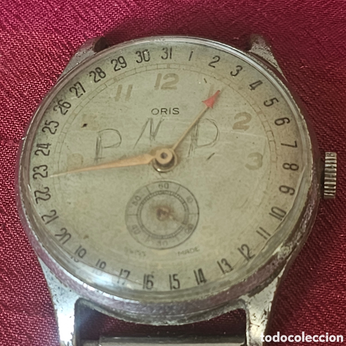 Vintage: RELOJ ORIS POINTER DATE NO FUNCIONA!! - Foto 2