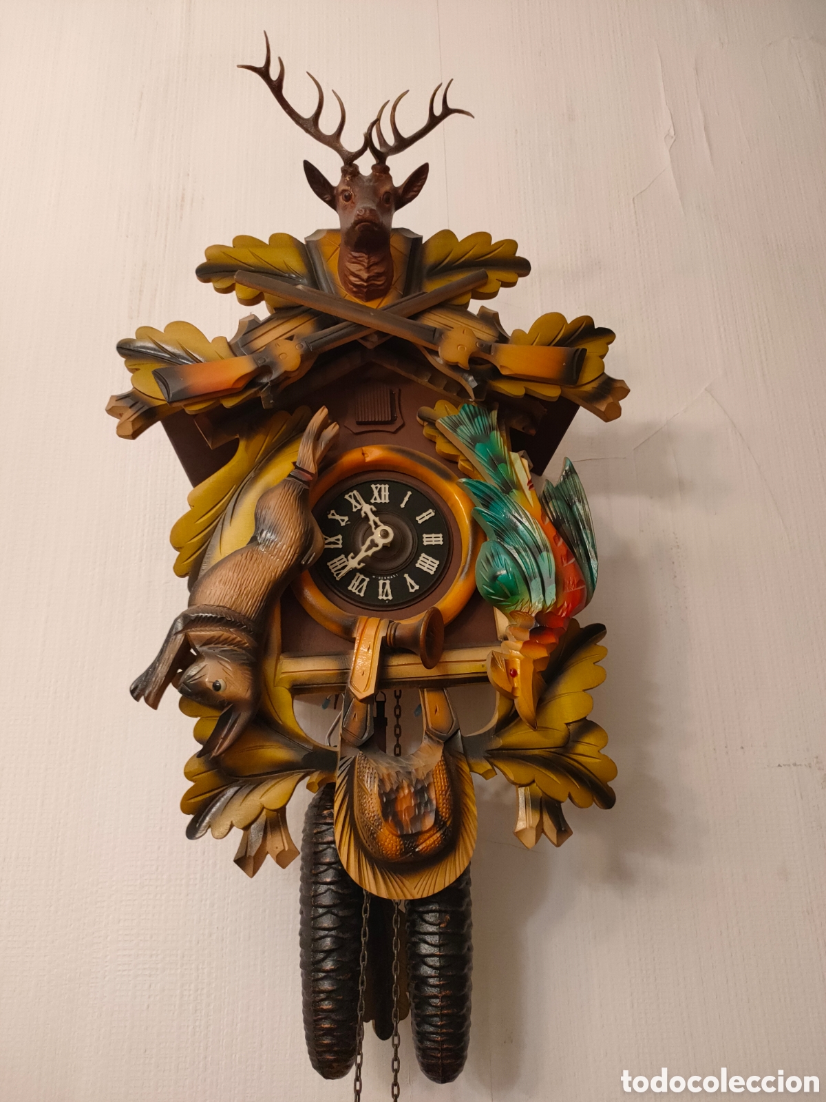 Vintage: Reloj de cuco de madera - Foto 1