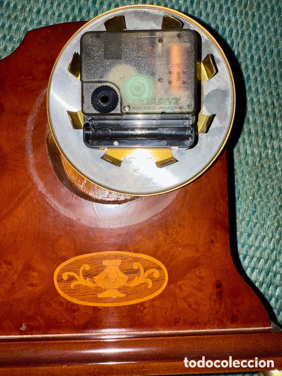 Vintage: Reloj sobremesa madera - Foto 2