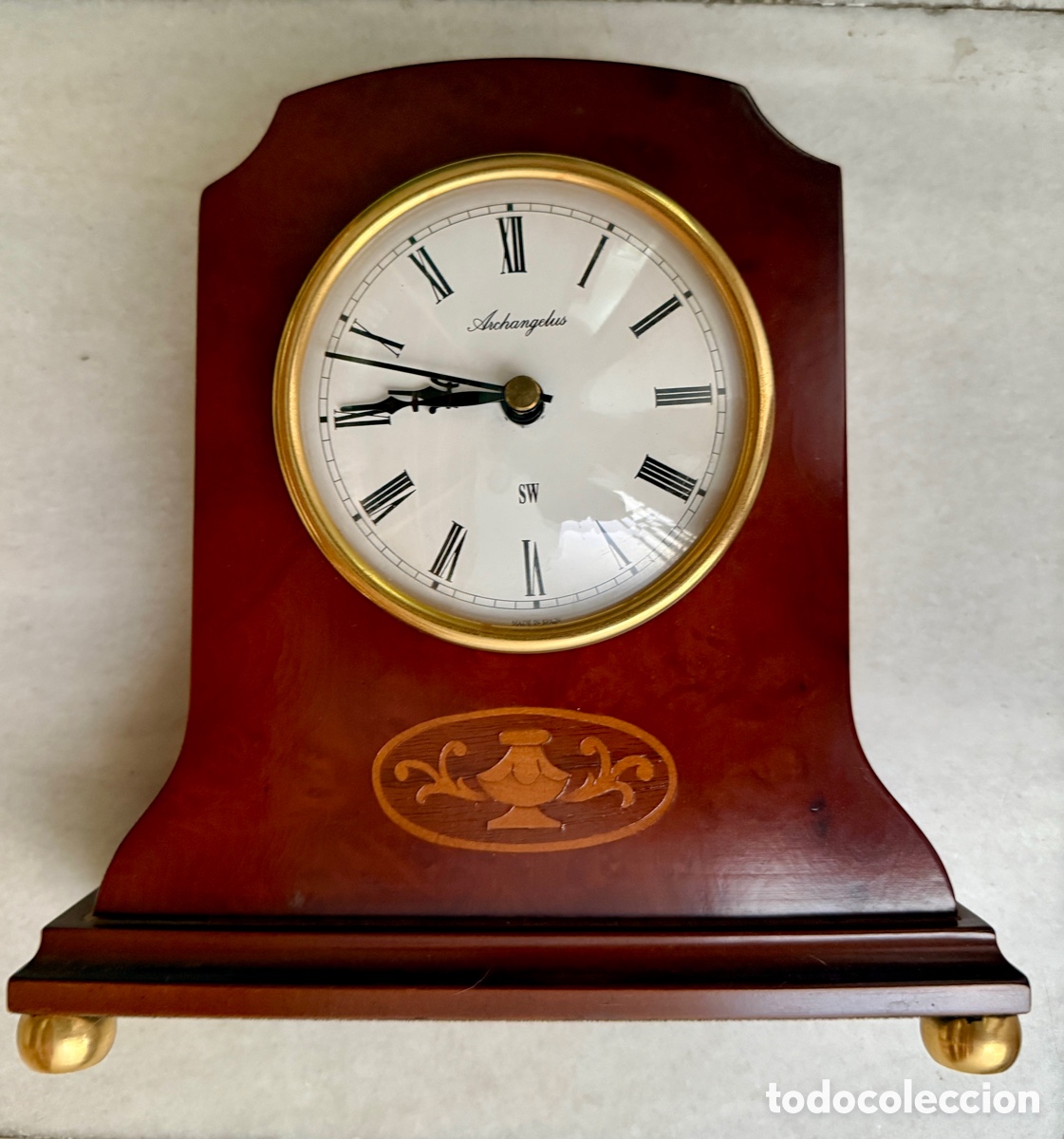 Vintage: Reloj sobremesa madera - Foto 1