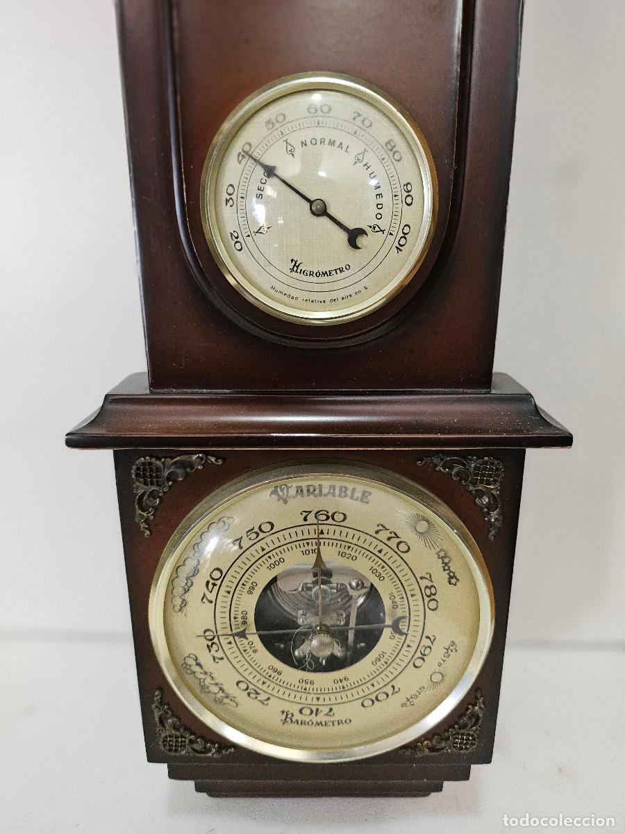 Vintage: reloj termometro,barometro presion - Foto 6