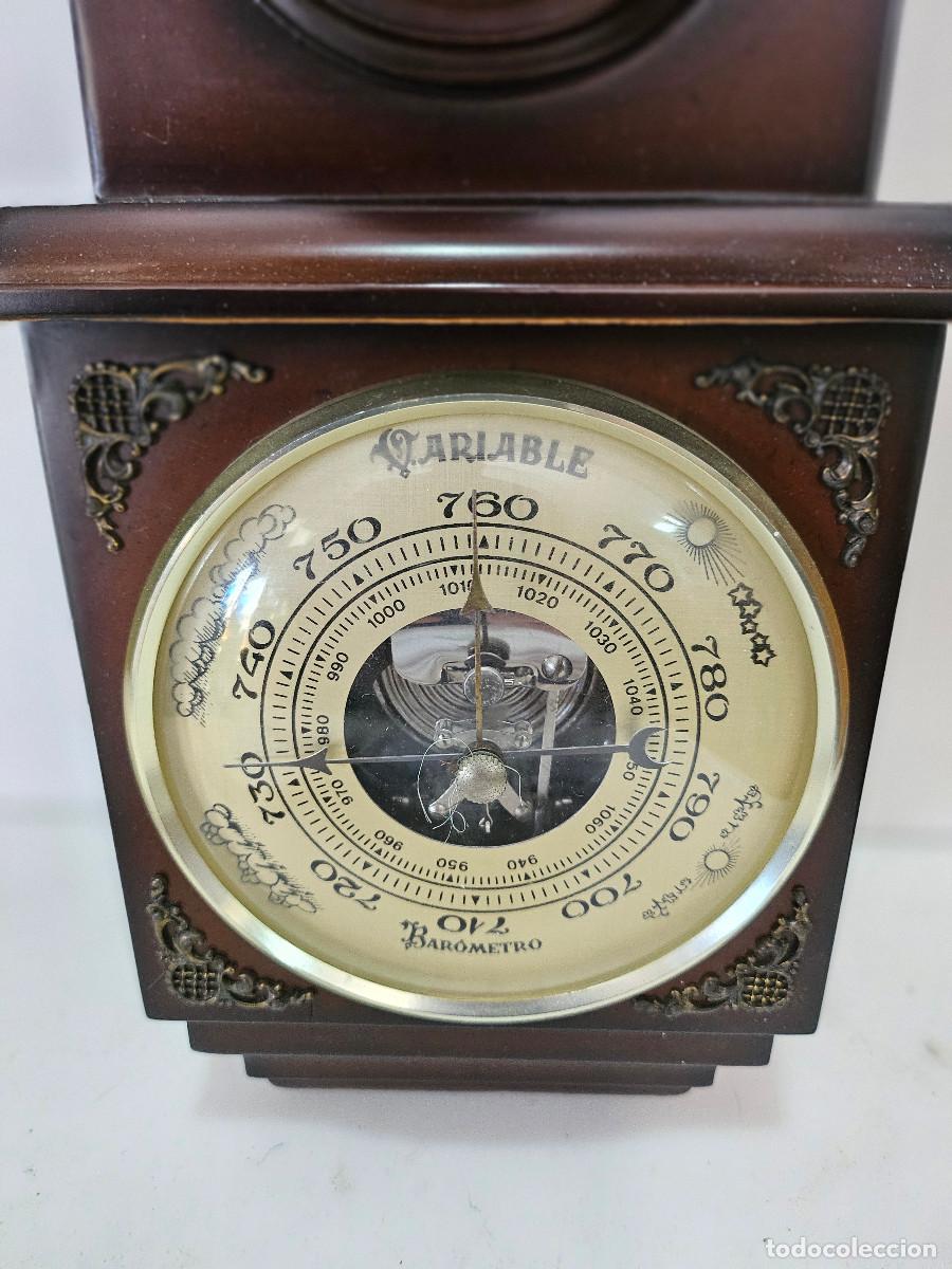 Vintage: reloj termometro,barometro presion - Foto 8