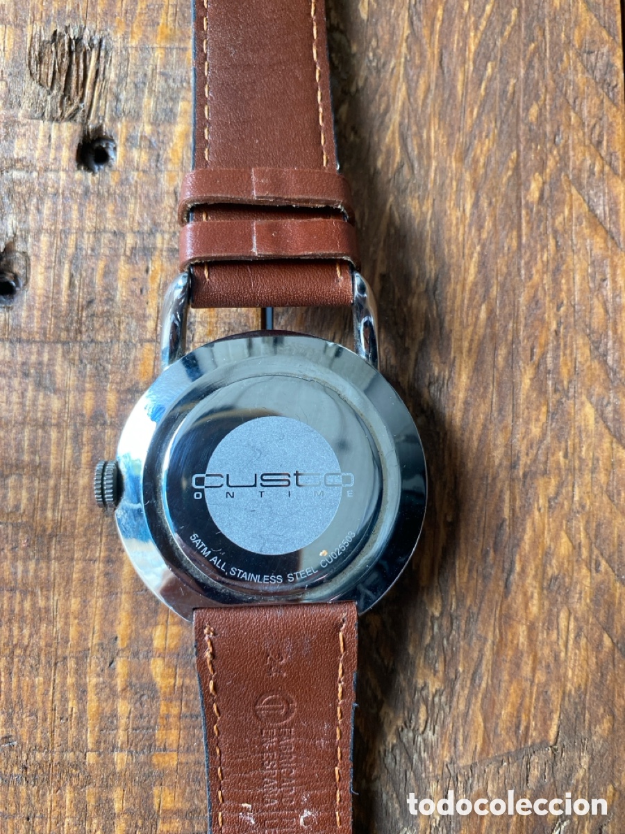 Vintage: Relog pulsera CUSTO correa piel - Foto 4