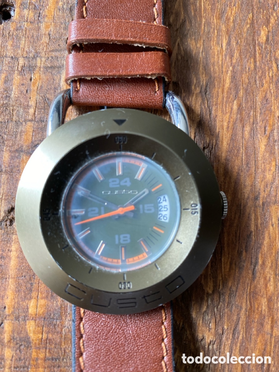 Vintage: Relog pulsera CUSTO correa piel - Foto 1