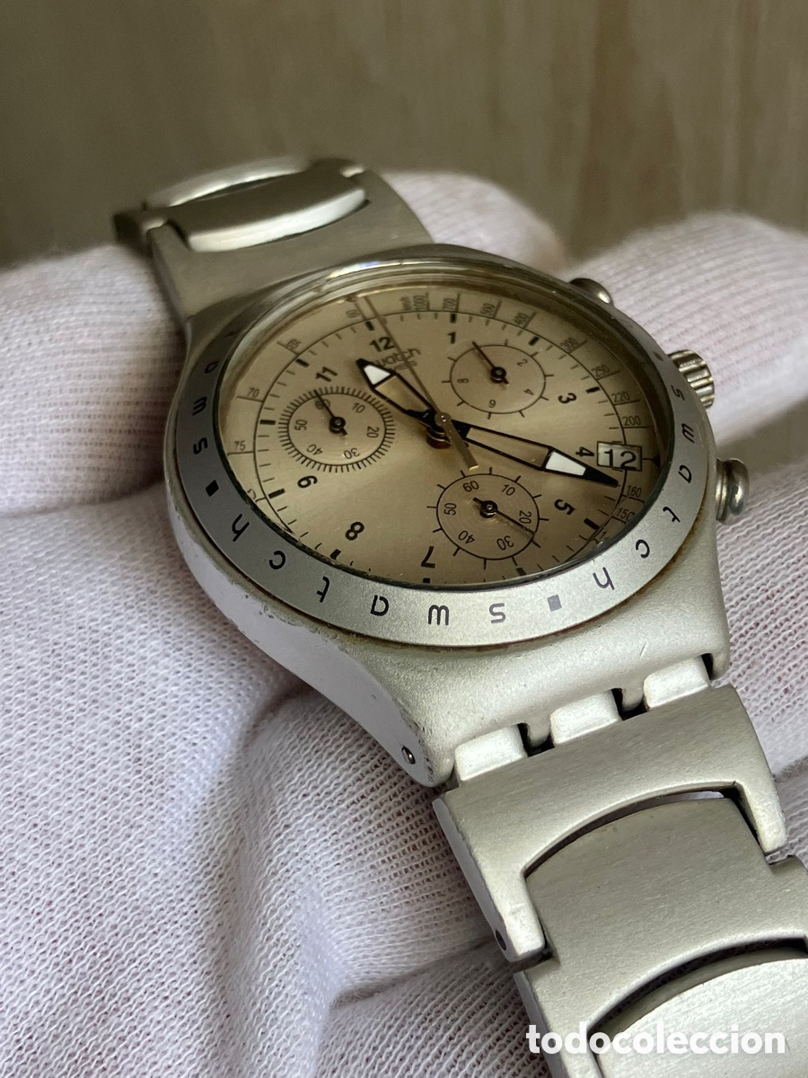 Vintage: Reloj suizo swatch crono m&oacute;dulo eta - Foto 2