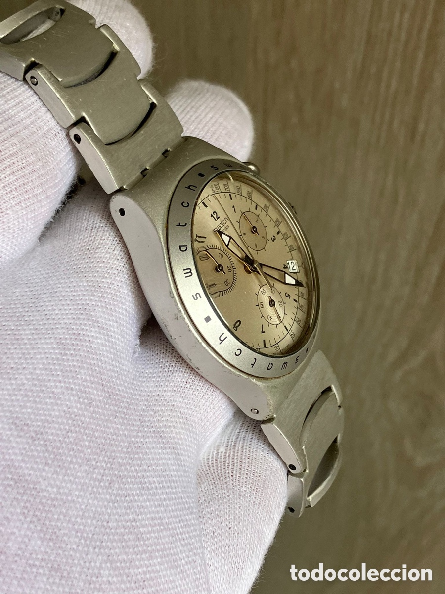 Vintage: Reloj suizo swatch crono m&oacute;dulo eta - Foto 3