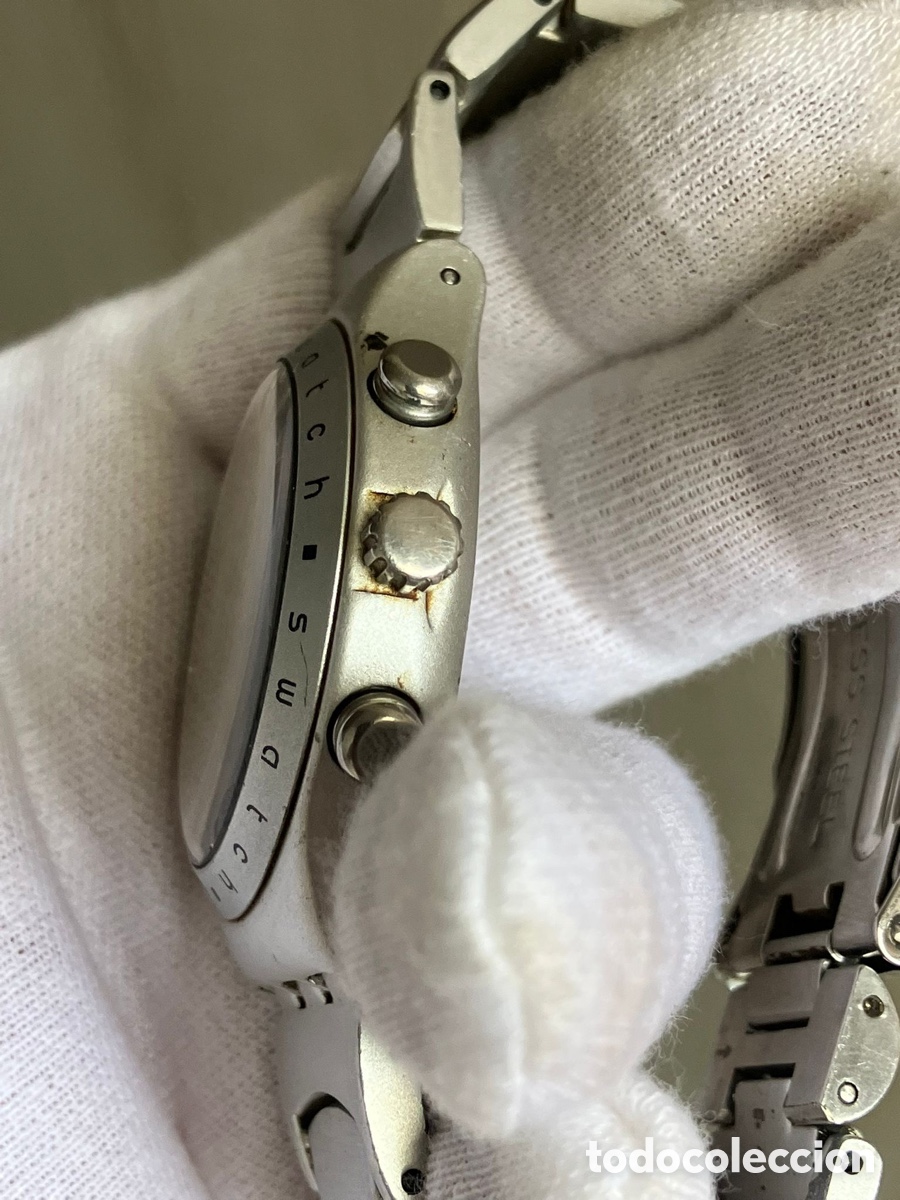 Vintage: Reloj suizo swatch crono m&oacute;dulo eta - Foto 4