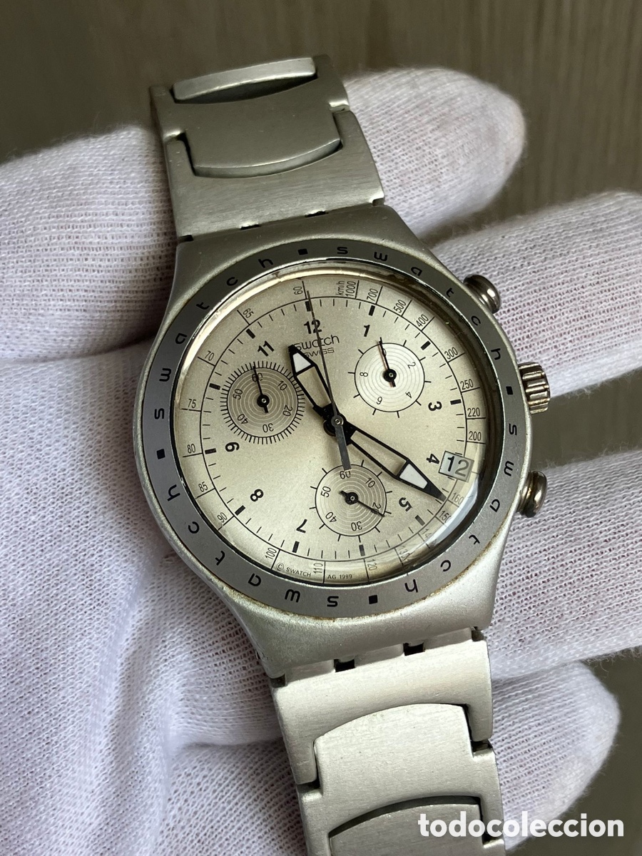 Vintage: Reloj suizo swatch crono m&oacute;dulo eta - Foto 1