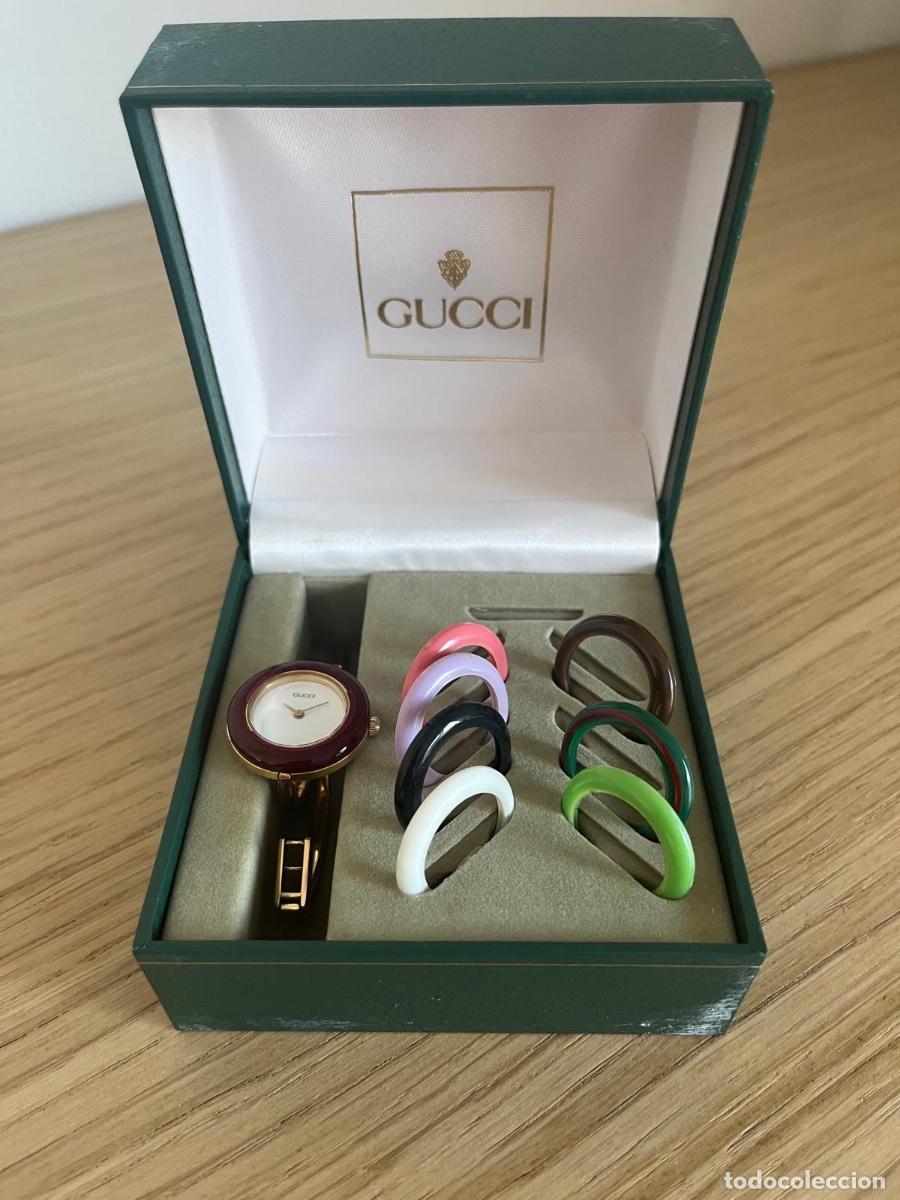 Vintage: reloj gucci de 1970 con biseles intercambiables y caja - Foto 1