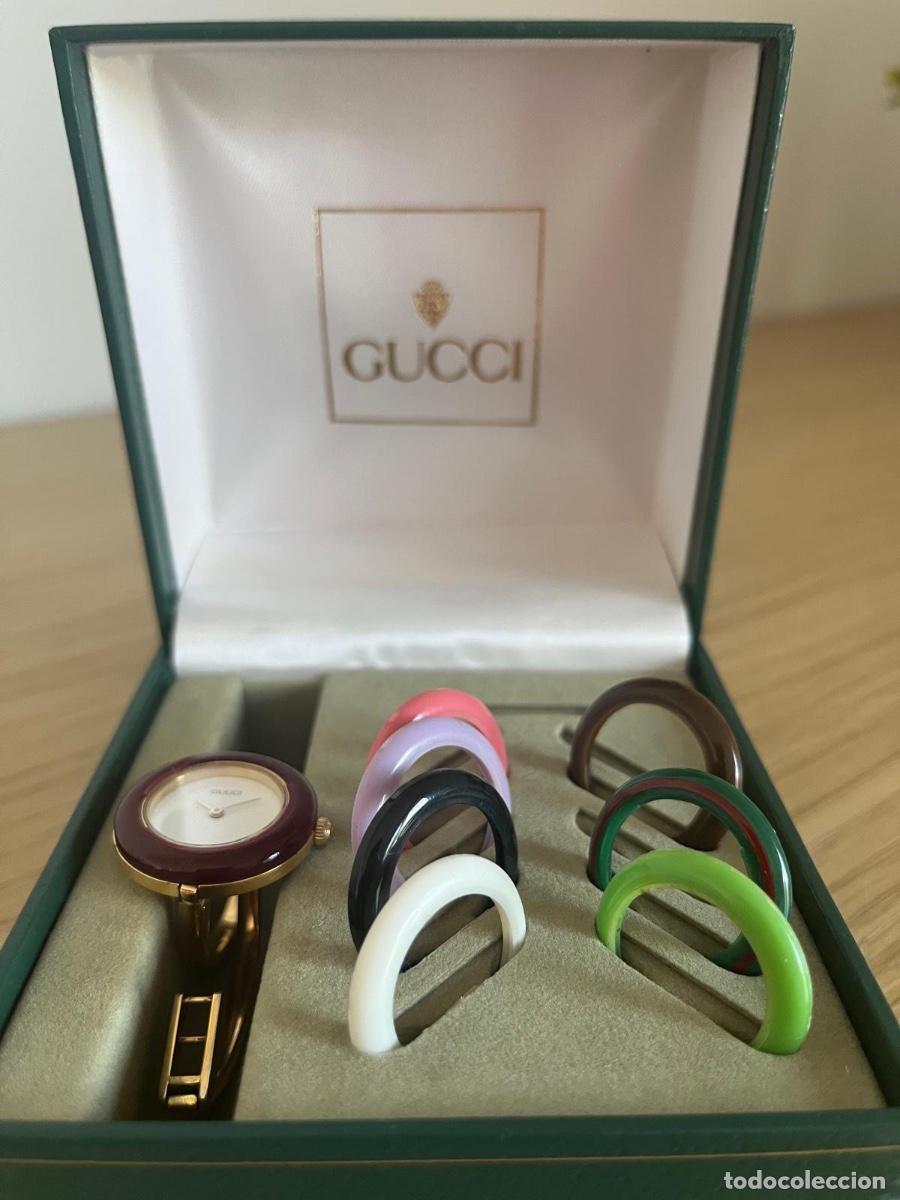 Vintage: reloj gucci de 1970 con biseles intercambiables y caja - Foto 2