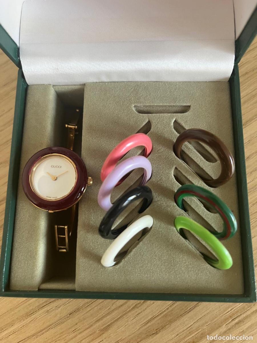 Vintage: reloj gucci de 1970 con biseles intercambiables y caja - Foto 3