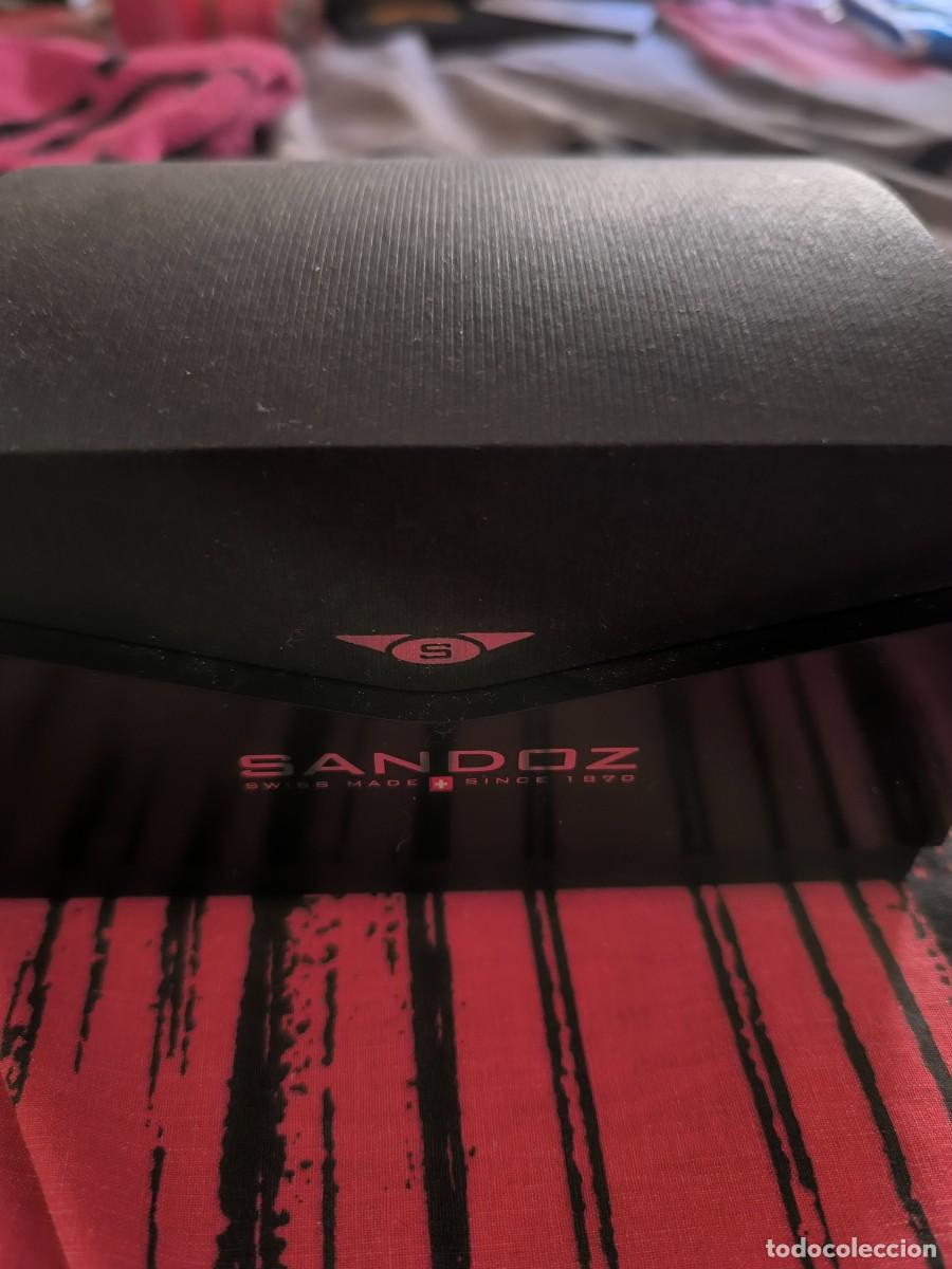 Vintage: Reloj SANDOZ marr&oacute;n y plata - Foto 3